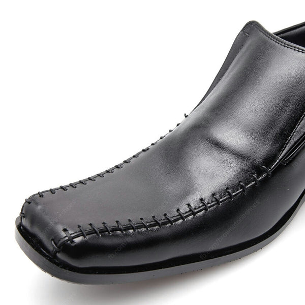 Leather Shoes City Oxford Executive Flat Thread Black - Assembly Artisans Co.,Ltd.