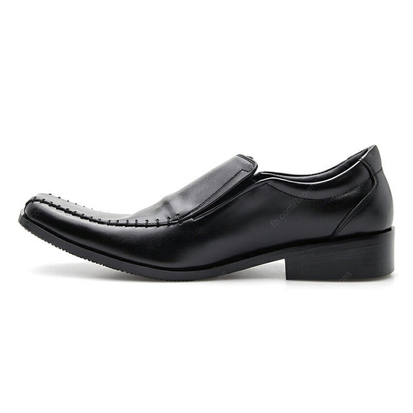 Leather Shoes City Oxford Executive Flat Thread Black - Assembly Artisans Co.,Ltd.