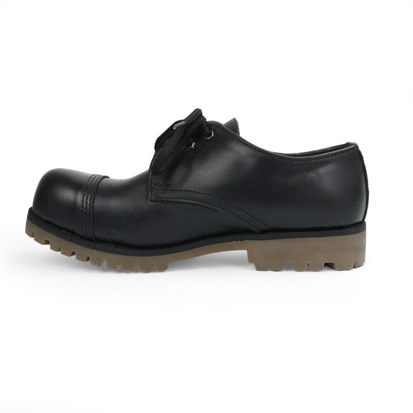 Industrial British Steel Cap Leather Shoes Low Cut Black - Assembly Artisans Co.,Ltd.